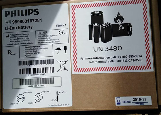 989803167281 Baterai Peralatan Medis Untuk HeartStart XL+ Defibrillator