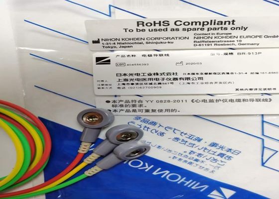 NIHON KOHDEN Peralatan Medis suku cadang kabel BR-913P Snap On Tipe K910A