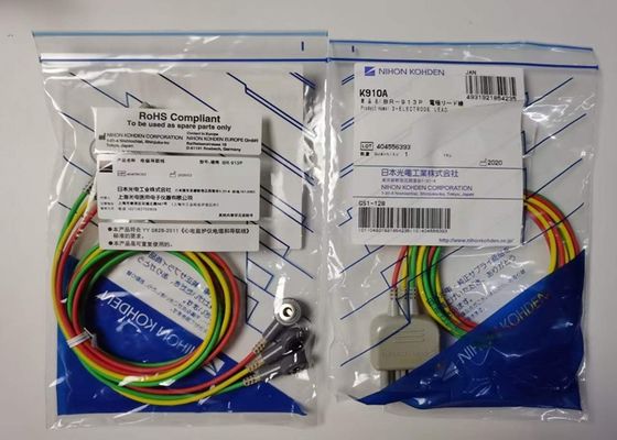 NIHON KOHDEN Peralatan Medis suku cadang kabel BR-913P Snap On Tipe K910A