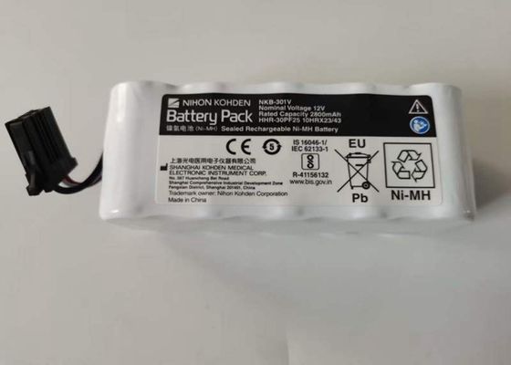 2800mAh baterai isi ulang Ni Mh, 12v Nkb 301v Nihon Kohden