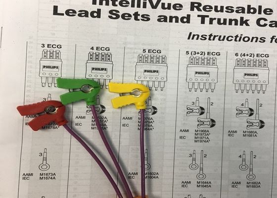 M1626A Kabel Led Set EKG yang Dapat Digunakan Lagi untuk Rumah Sakit Klinik