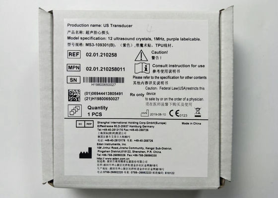 US Transducer Fetal Ultrasound Probe 4 Jarum Waterproof IPX8 MS3-109301