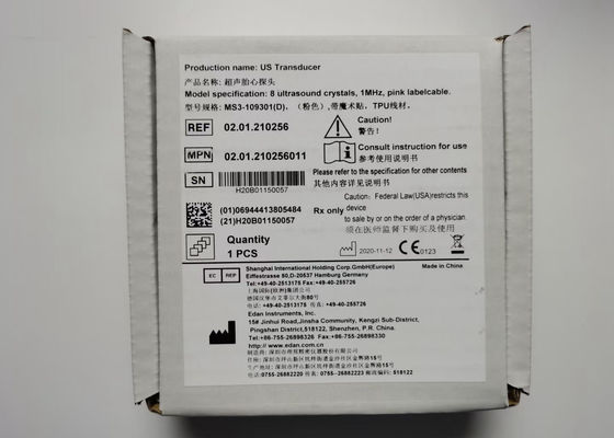 EDAN F6 Fetal Monitor Transducer MS3-109301 Double Slot 4 Pin Waterproof IPX8