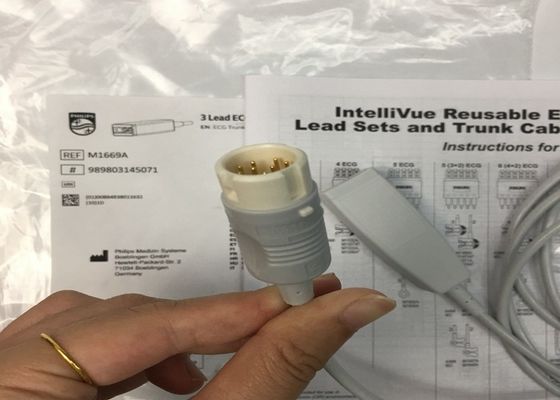 M1669A Kabel EKG 3 Bodi yang dapat digunakan kembali