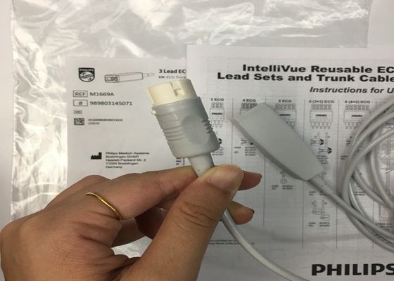M1669A Kabel EKG 3 Bodi yang dapat digunakan kembali