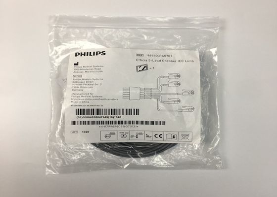 PHLIP Efficia digunakan kembali 5 Lead ECG Kabel IEC Limb Untuk Dewasa