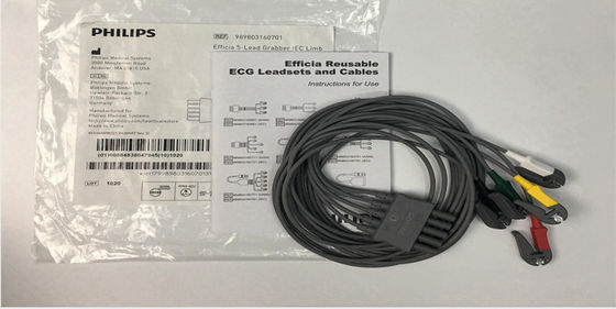 PHLIP Efficia digunakan kembali 5 Lead ECG Kabel IEC Limb Untuk Dewasa