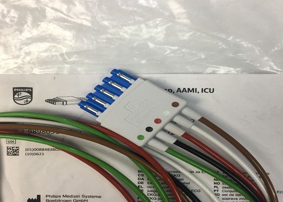 Phlip M1644A Intellivue ECG Kabel 5 Lead Dapat digunakan kembali 989803144991