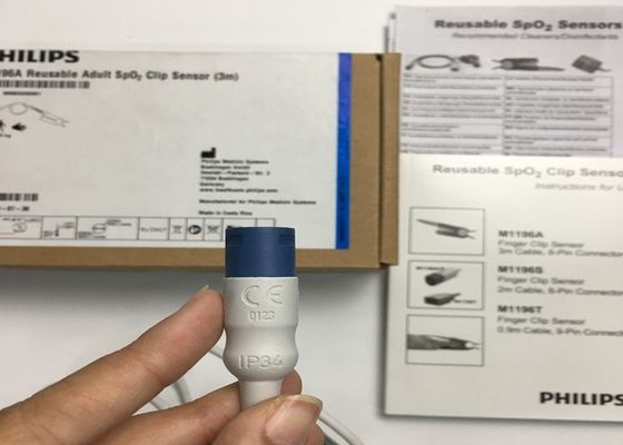 Phlip M1196A EKG suku cadang, sensor jari klip 3M dengan 8 konektor PIN
