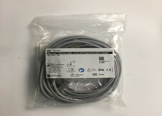 3 Lead ECG Trunk Kabel 2106309-002 Dengan Integrasi Grabber Leadwire 12FT