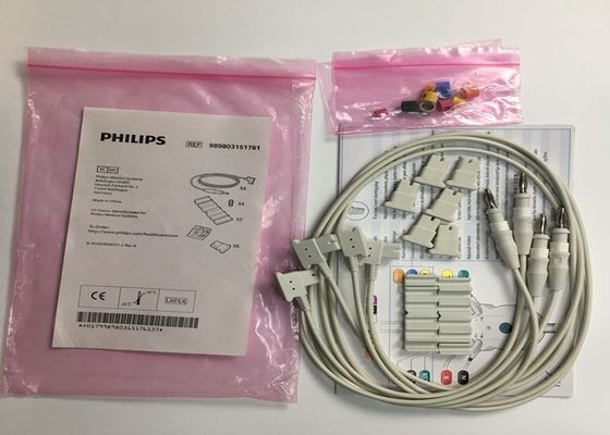 989803151761 Perlengkapan Perlengkapan Medis 4 Lead Untuk TC50 Phlip Patient Monitor