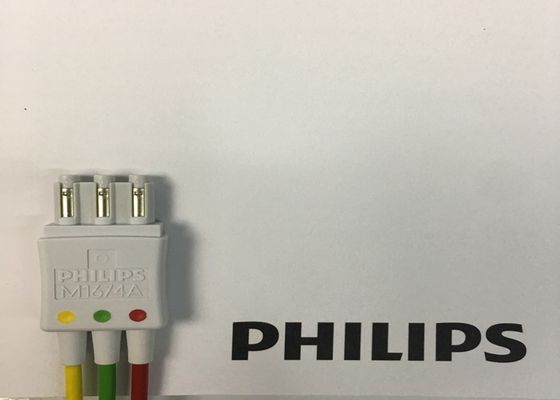 M1674A EKG Lead Set Kabel 3 Lead IEC ICU 1M Untuk Peralatan Medis