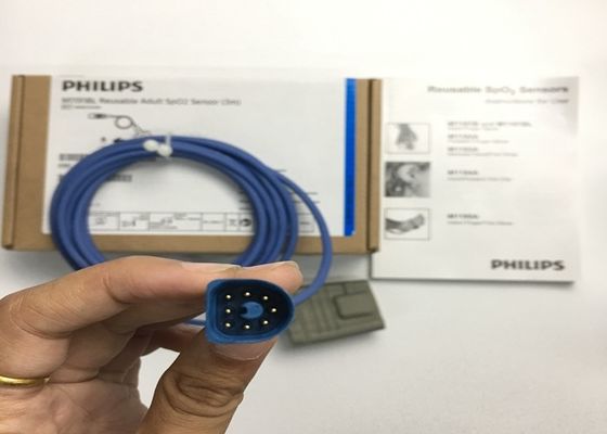 Phlip M1191BL Peralatan medis suku cadang, Sensor SpO2 Dewasa 3M D Bentuk 8 Pin