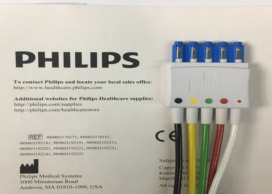 M1645A IntelliVue peralatan medis suku cadang kabel 5 Leadset