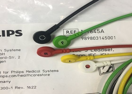 M1645A IntelliVue peralatan medis suku cadang kabel 5 Leadset