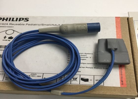 M1192A Sensor SpO2 Jari Kecil yang Dapat Digunakan untuk Anak-anak Dewasa Bentuk D 8 Pin 1.5M