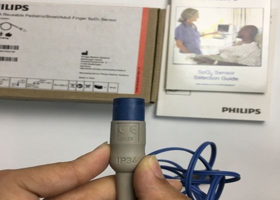 M1192A Sensor SpO2 Jari Kecil yang Dapat Digunakan untuk Anak-anak Dewasa Bentuk D 8 Pin 1.5M