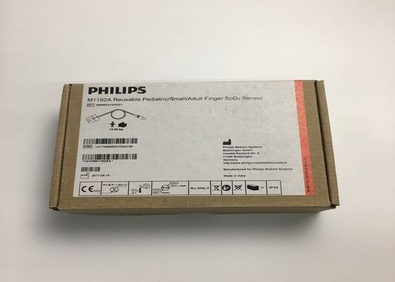M1192A Sensor SpO2 Jari Kecil yang Dapat Digunakan untuk Anak-anak Dewasa Bentuk D 8 Pin 1.5M