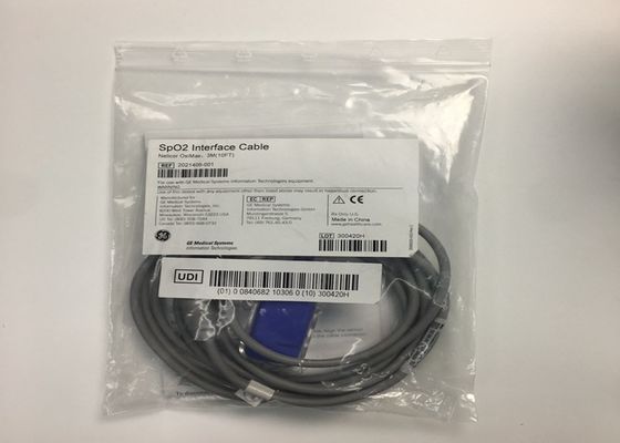 SpO2 Antarmuka Peralatan Medis Bagian Cadang Kabel 3M 10ft 2021406-001