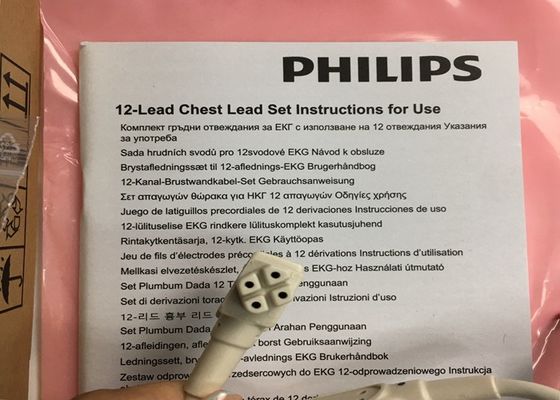 0.75M Perlengkapan Perlengkapan Medis 12 Lead Set 989803151671 Untuk Phlip Original TC30