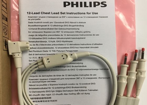 0.75M Perlengkapan Perlengkapan Medis 12 Lead Set 989803151671 Untuk Phlip Original TC30