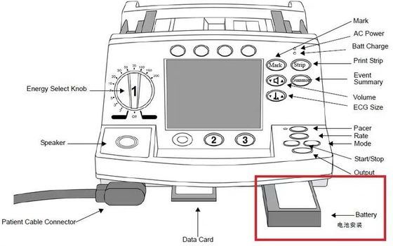 M3516A Baterai Peralatan Medis Untuk Philip HeartStart M4735A Defibrillator