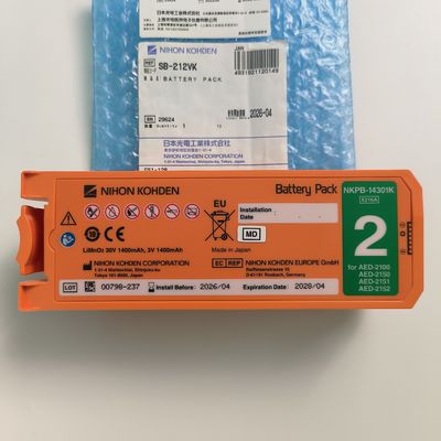 Nihon Kohden AED Defibrillator Baterai Alid Tidak dapat diisi ulang NKPB-14301K X216A
