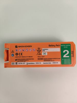 Nihon Kohden AED Defibrillator Baterai Alid Tidak dapat diisi ulang NKPB-14301K X216A