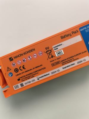 Nihon Kohden AED Defibrillator Baterai Oranye AED-2100aed-2150aed-215aed-2152 Nkpb-28271k X217A