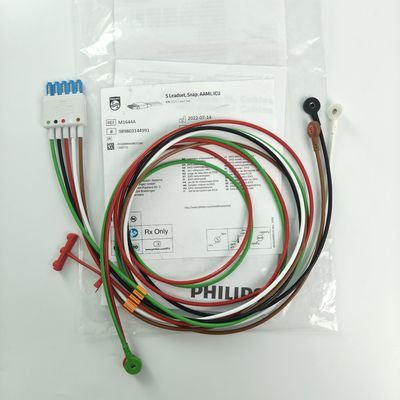 PHILIP Monitor Pasien Perangkat Medis Konsumsi CBL 5 Leadset Snap AAMI ICU REF M1644A 989803144991