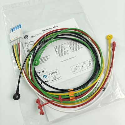 PHILIP Monitor Pasien Asli CBL 5 Leadset Snap IEC ICU REF M1645A 989803145001