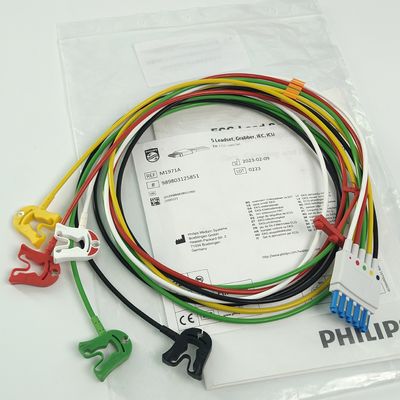 PHILIP Monitor Pasien Perangkat Medis Konsumsi CBL 5 Leadset Grabber IEC ICU REF M1971A 989803125851