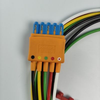 989803125871 Perlengkapan medis Konsumsi PHILIP Monitor Pasien Asli CBL 5 Leadset Grabber IEC OR REF M1974A