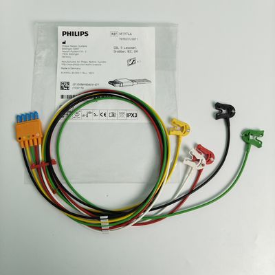 989803125871 Perlengkapan medis Konsumsi PHILIP Monitor Pasien Asli CBL 5 Leadset Grabber IEC OR REF M1974A