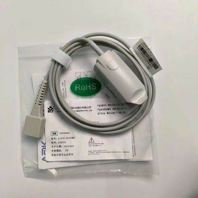 Original Split Adult Finger Clip Darah Probe Oksigen Dienkripsi 9 Pin DB9 Trapezoidal PN 15-100-0013