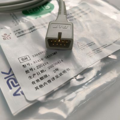 Original Split Adult Finger Clip Darah Probe Oksigen Dienkripsi 9 Pin DB9 Trapezoidal PN 15-100-0013