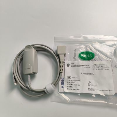 Original Split Adult Finger Clip Darah Probe Oksigen Dienkripsi 9 Pin DB9 Trapezoidal PN 15-100-0013