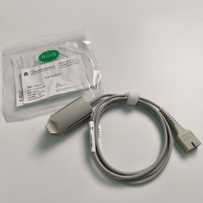 Original Split Adult Finger Clip Darah Probe Oksigen Dienkripsi 9 Pin DB9 Trapezoidal PN 15-100-0013
