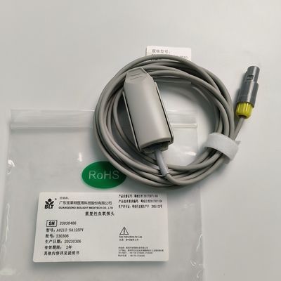 Sonde Oksigen Darah dengan 5 Jarum Konektor Lemo Kuning PN 15-100-0010