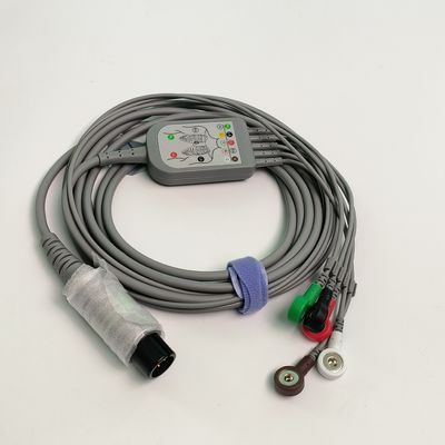 REF EC05DAS061 Monitor Heart Wire Terintegrasi 5 Lead Defibrillation Resistant Buckle Type