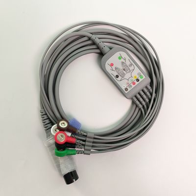 REF EC05DAS061 Monitor Heart Wire Terintegrasi 5 Lead Defibrillation Resistant Buckle Type