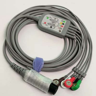 REF EC05DAS061 Monitor Heart Wire Terintegrasi 5 Lead Defibrillation Resistant Buckle Type