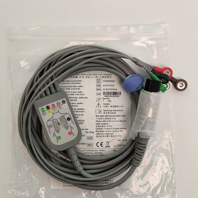REF EC05DAS061 Monitor Heart Wire Terintegrasi 5 Lead Defibrillation Resistant Buckle Type