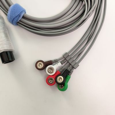 REF EC05DAS061 Monitor Heart Wire Terintegrasi 5 Lead Defibrillation Resistant Buckle Type
