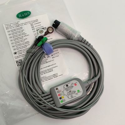 REF EC05DAS061 Monitor Heart Wire Terintegrasi 5 Lead Defibrillation Resistant Buckle Type