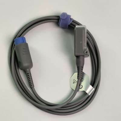 REF SHEC3 Kabel Ekstensi Oksigen Darah 2M Kepala Bunder Biru Slot Tunggal 7 Pin L 2,0 Meter
