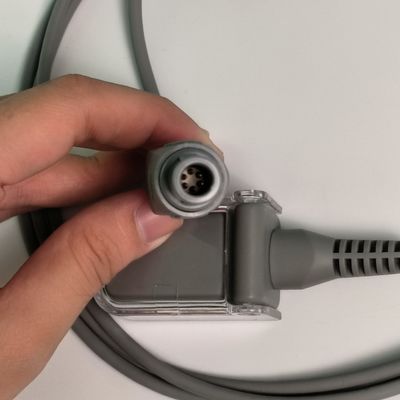 SHEC1 Kabel Ekstensi Probe Oksigen Darah 2M DB9 Adaptor Ke LEMO Colokan 6 Pin Double Slot L2.0m