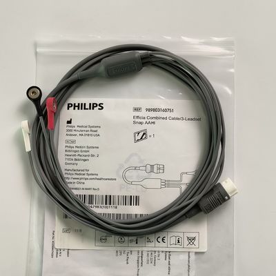 PHILIP Original Efficia Kabel Gabungan / 3-Leadset Snap AAMI REF: 989803160751