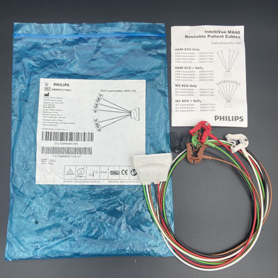 EKG 5-Lead Grabber AAMI Tele REF: 989803171831 Untuk IntelliVue MX40 Monitor Pasien