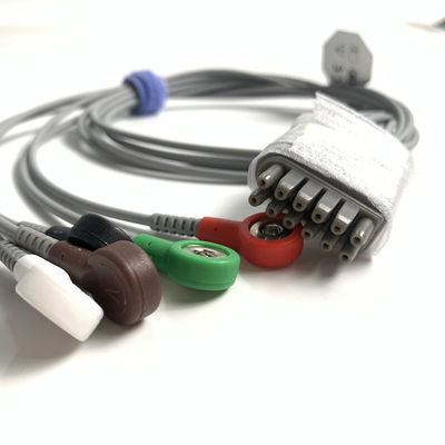IT20 EKG Telemetry Lead EDAN 5-Lead Snap AHA REF yang dapat digunakan kembali: EL05DASY1